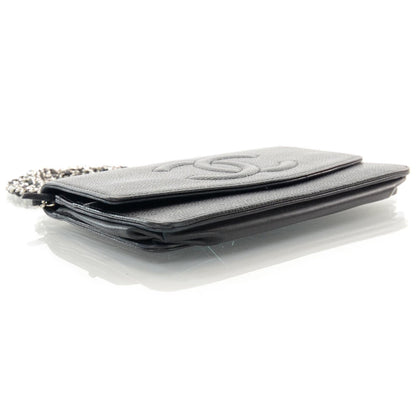 Chanel Caviar Wallet on Chain WOC Black 4 of 7