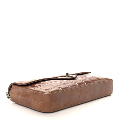 Chanel Patent Quilted East West Chocolate Bar Flap Light Purple 4 of 11