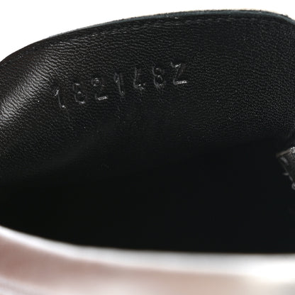 Hermes Metallic Goatskin Paris Loafers 37 Gris Argente 8 of 12