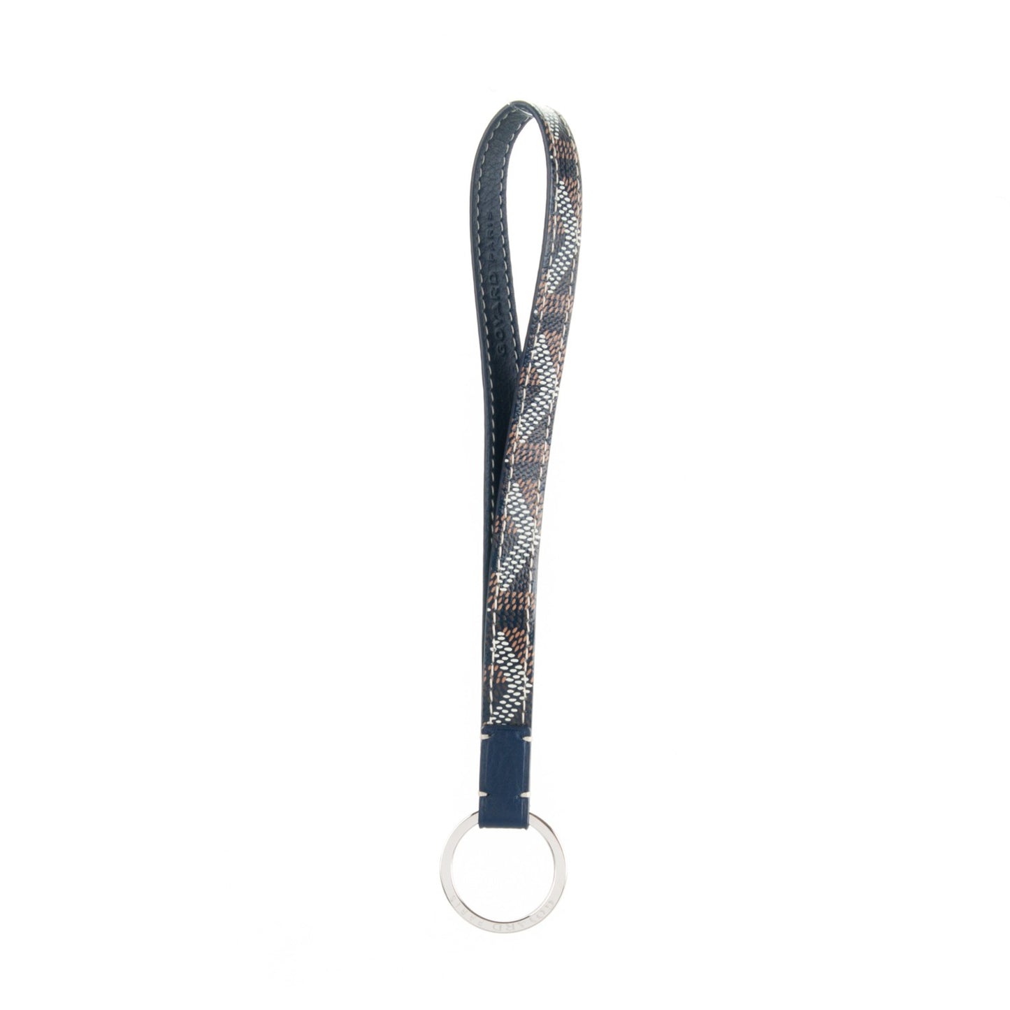 Goyardine Sesame Key Holder Navy