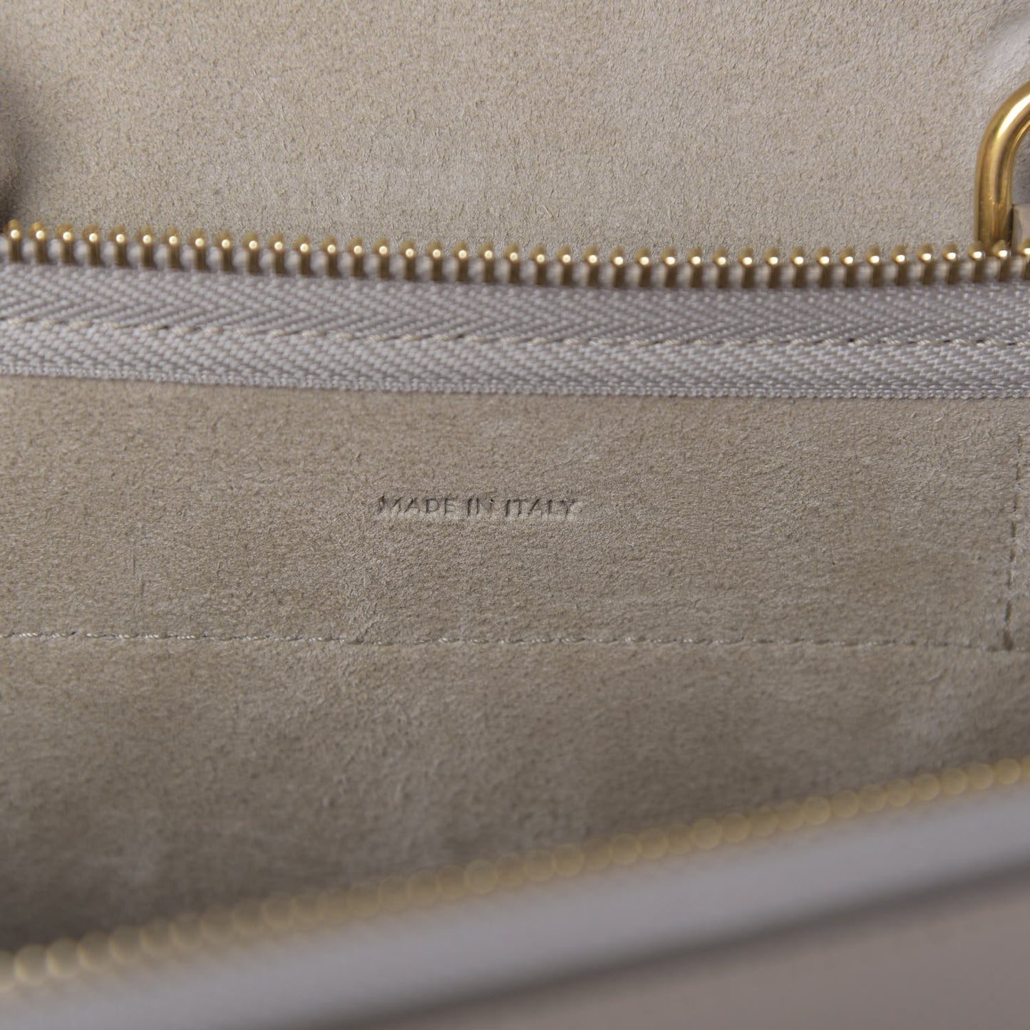 Grained Calfskin Nano Belt Bag Light Taupe
