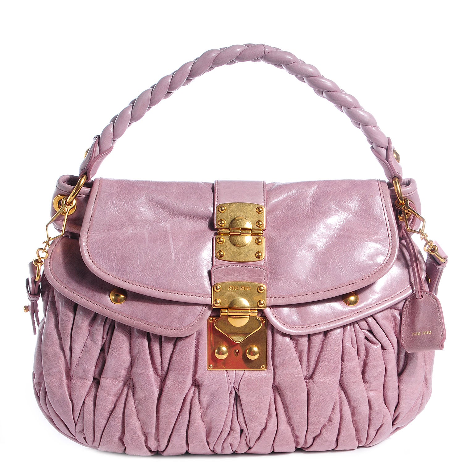Miu Miu Matelasse Lux Nappa Coffer Hobo Mughetto 1 of 10