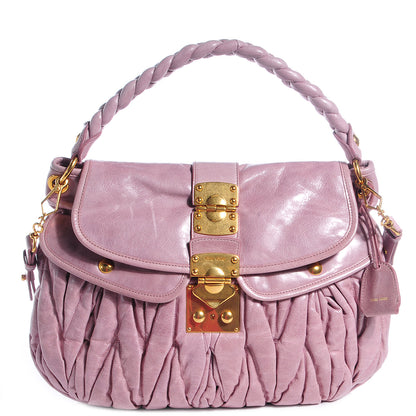 Miu Miu Matelasse Lux Nappa Coffer Hobo Mughetto 1 of 10