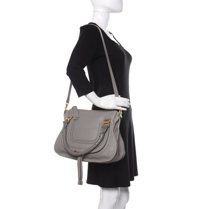 Chloe Calfskin Medium Marcie Satchel Cashmere Grey 2 of 10