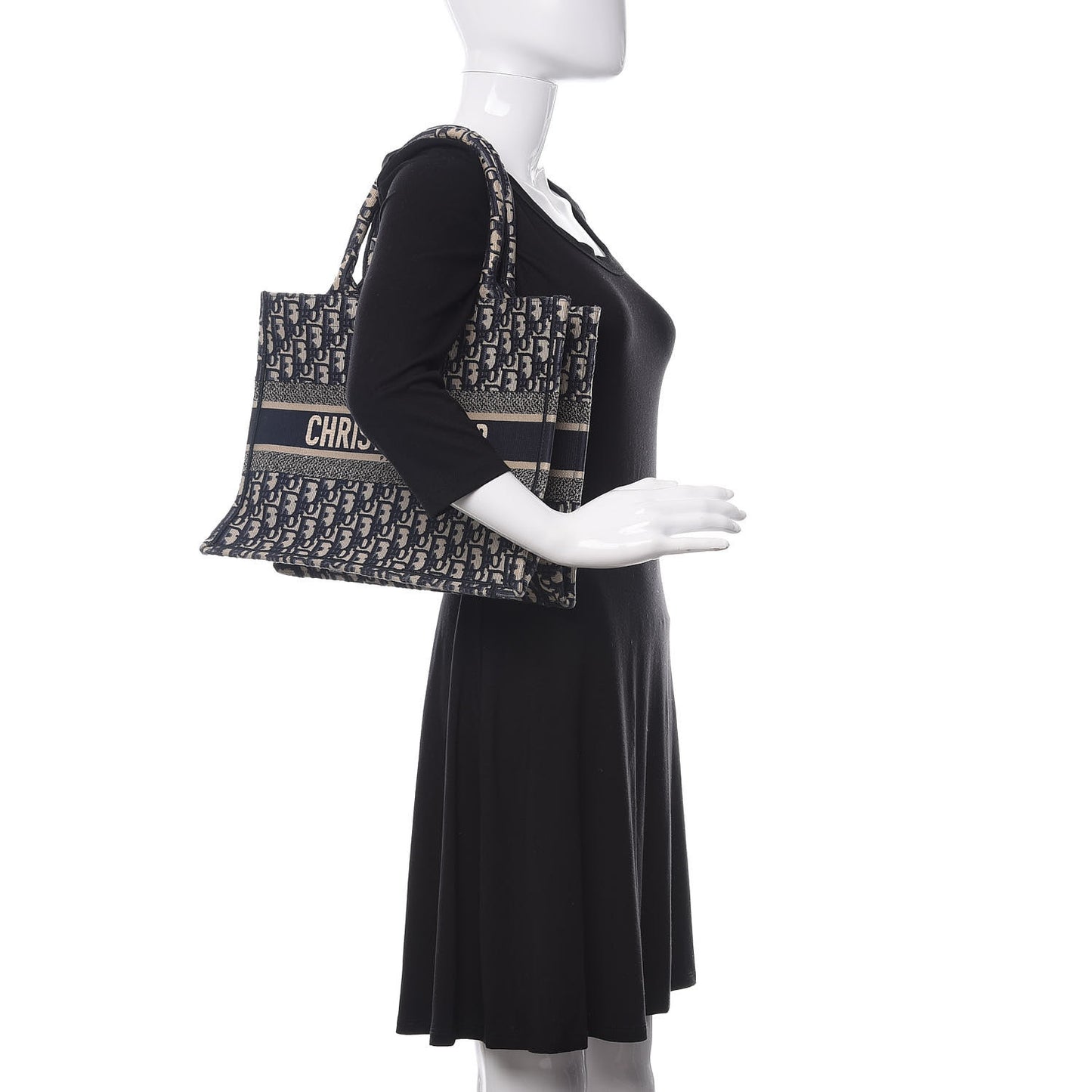 Oblique Medium Book Tote Blue Multicolor