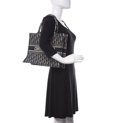 Christian Dior Oblique Medium Book Tote Blue Multicolor 2 of 10