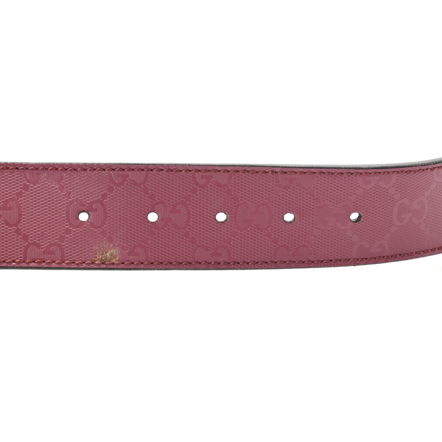 Gucci Imprime Monogram Interlocking G Belt 85 34 Pink 5 of 10