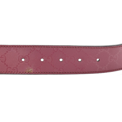 Gucci Imprime Monogram Interlocking G Belt 85 34 Pink 5 of 10