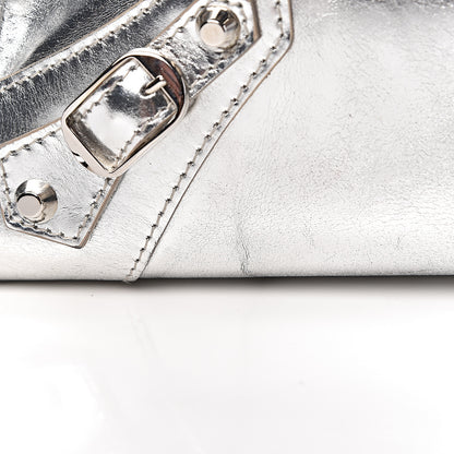 Balenciaga Metallic Calfskin Motocross Classic Hardware Bowling MM Silver Hardware 12 of 20