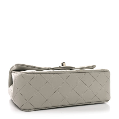 Chanel Lambskin Quilted Mini Rectangular Flap Grey 4 of 11