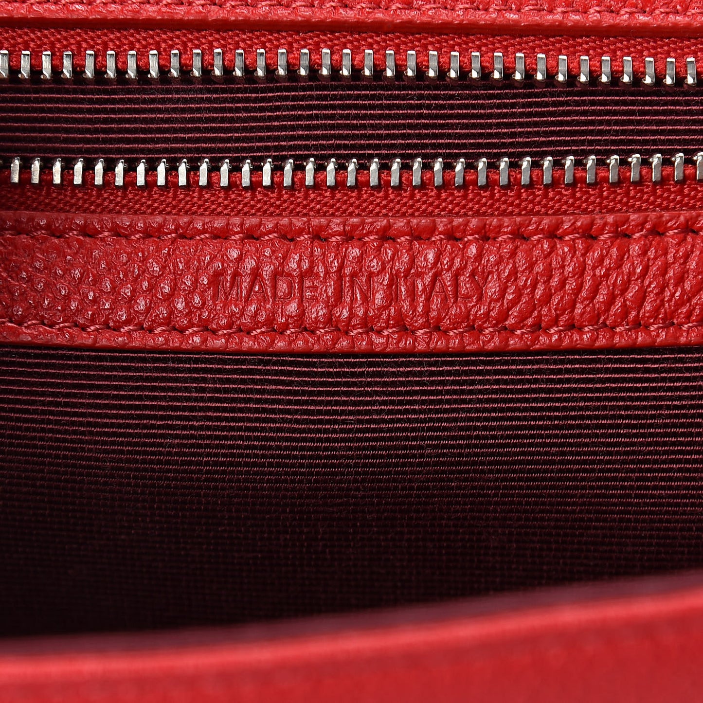 Grained Calfskin Medium Diorama Flap Bag Red