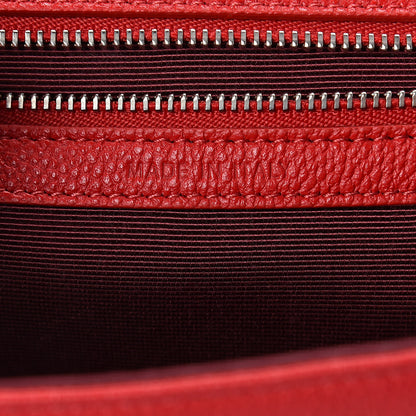 Christian Dior Grained Calfskin Medium Diorama Flap Bag Red 7 of 9