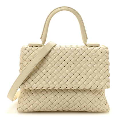 Bottega Veneta Nappa Intrecciato Patti Top Handle Bag Sea Salt 1 of 9