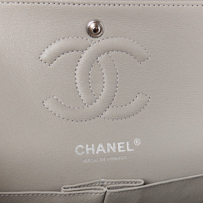 Chanel Lambskin Quilted Small Double Flap Grey 6 of 11