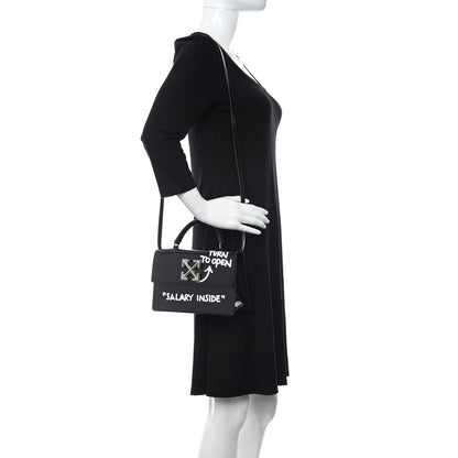 Off-White Calfskin Salary Jitney 1.4 Shoulder Bag Black 2 of 10