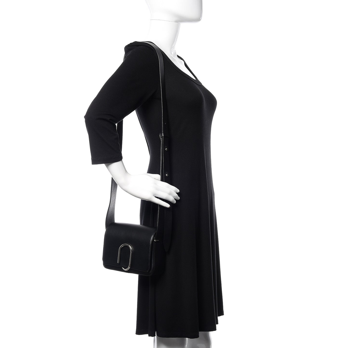 3.1 Calfskin Mini Alix Crossbody Bag Black