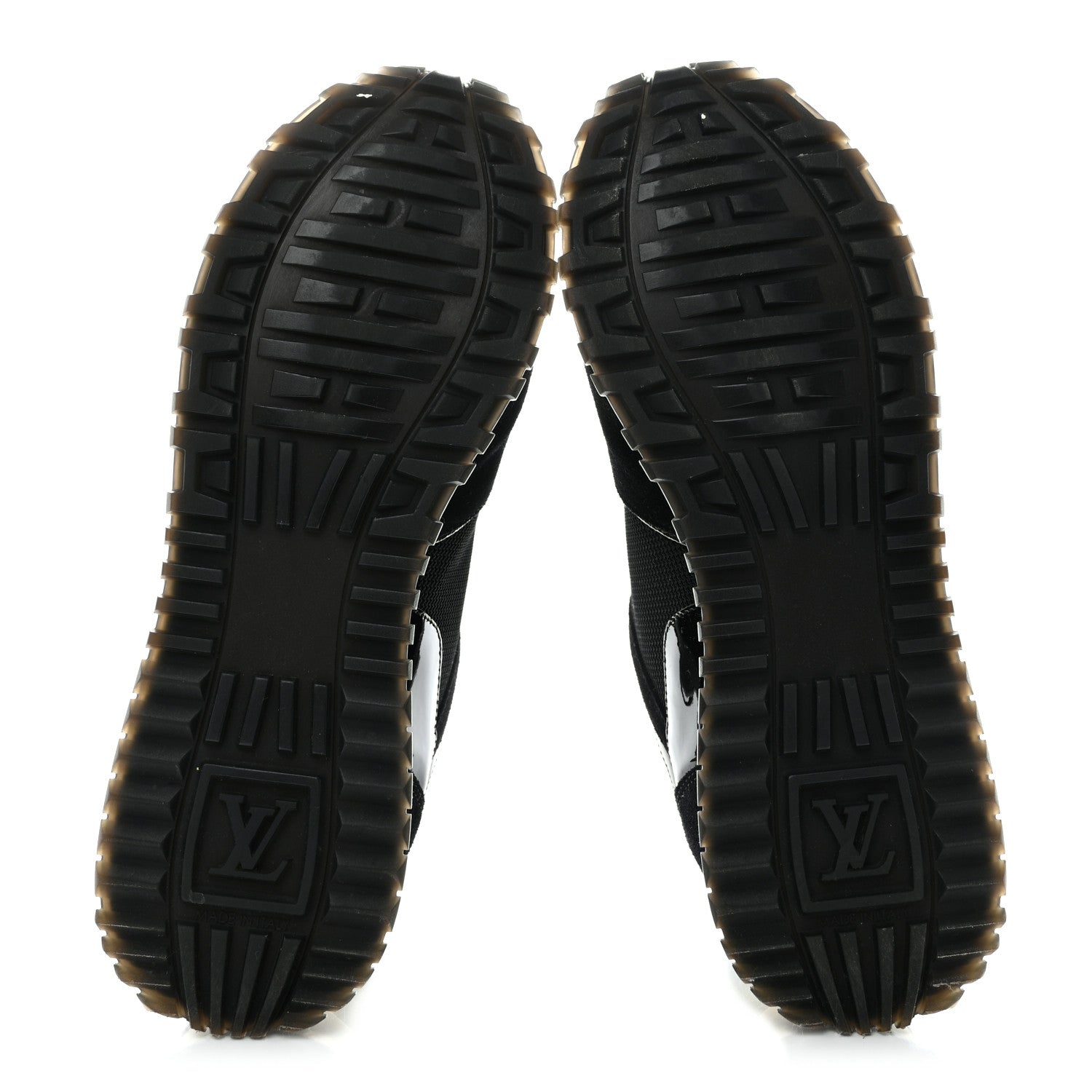 Louis Vuitton Suede Monogram Run Away Sneakers 38 Black 5 of 8