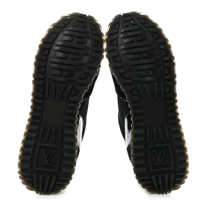 Louis Vuitton Suede Monogram Run Away Sneakers 38 Black 5 of 8