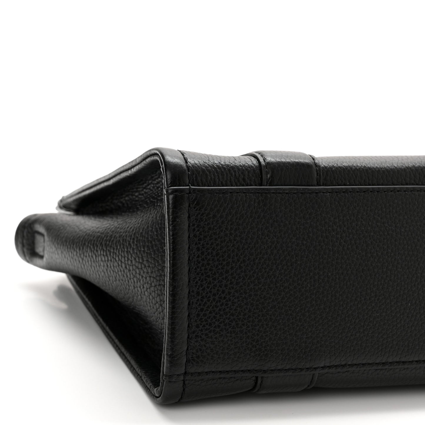 Grained Calfskin Small The Tote Bag Black