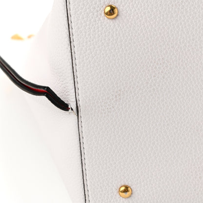 Valentino Garavani Grainy Calfskin VLogo Escape Hobo Bag White 12 of 12
