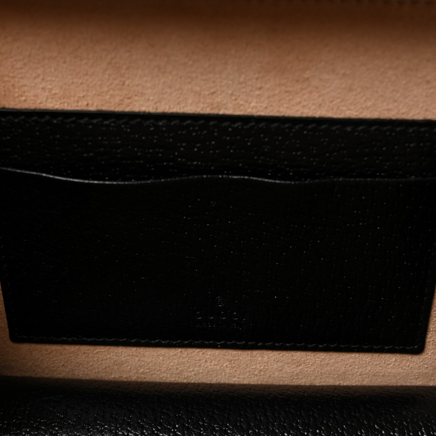 Gucci GG Supreme Monogram Textured Dollar Calfskin Mini New Basket Shoulder Bag Beige Ebony Black 6 of 9