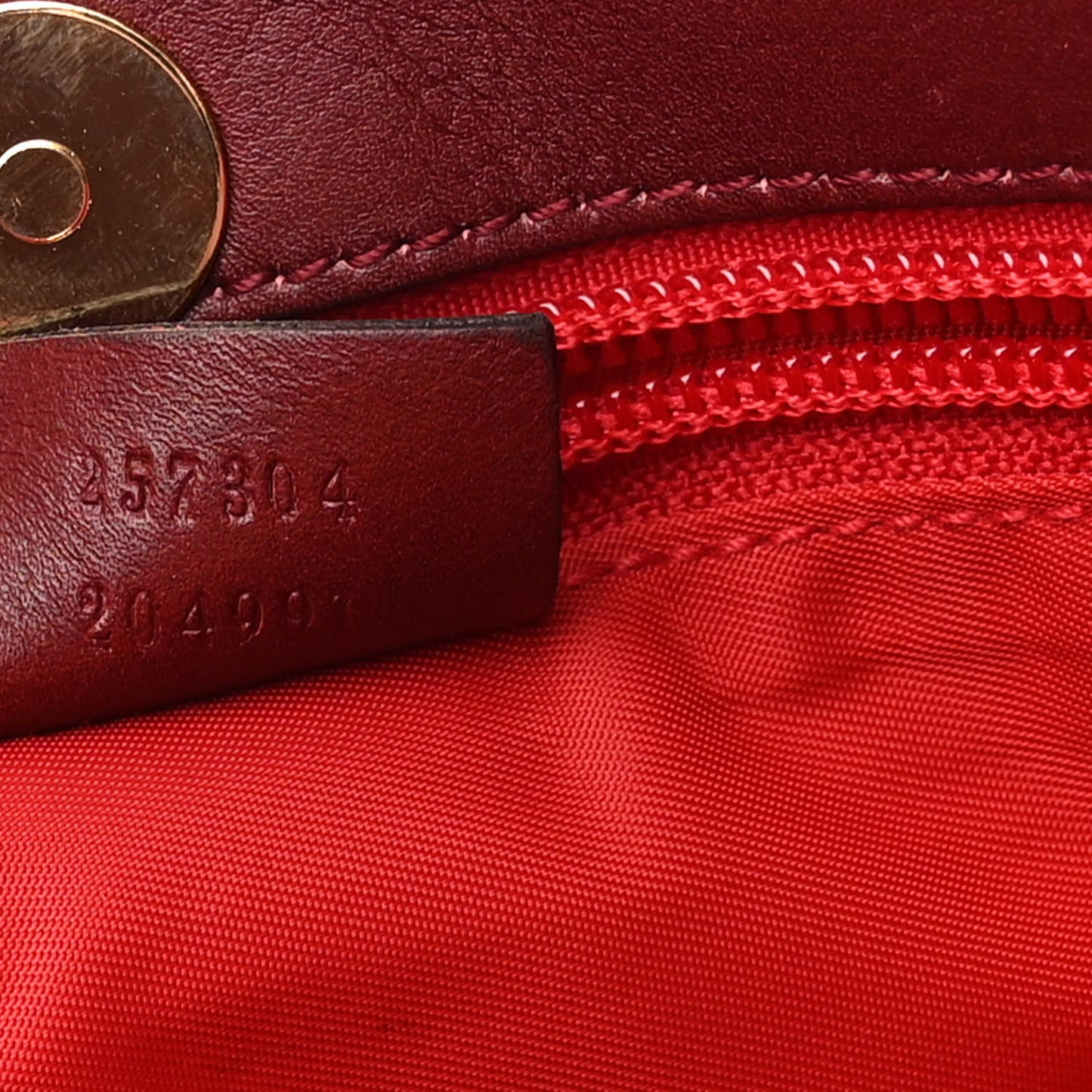 Guccissima Canvas Large Tote Black Dark Red