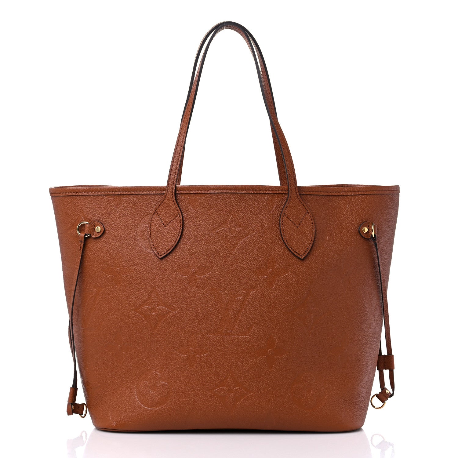 Louis Vuitton Empreinte Monogram Giant Neverfull MM Cognac 3 of 9