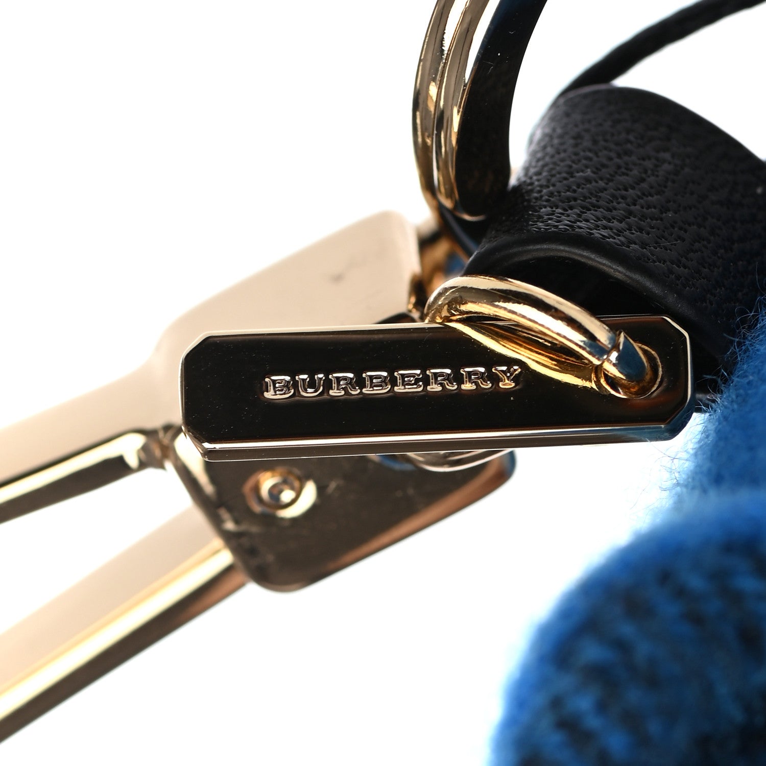 Burberry Cashmere Check Thomas Bear Charm Cornflower Blue 3 of 4