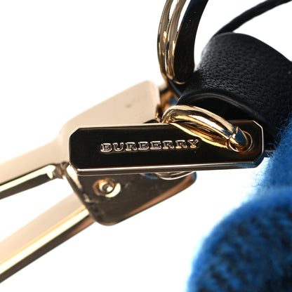 Burberry Cashmere Check Thomas Bear Charm Cornflower Blue 3 of 4