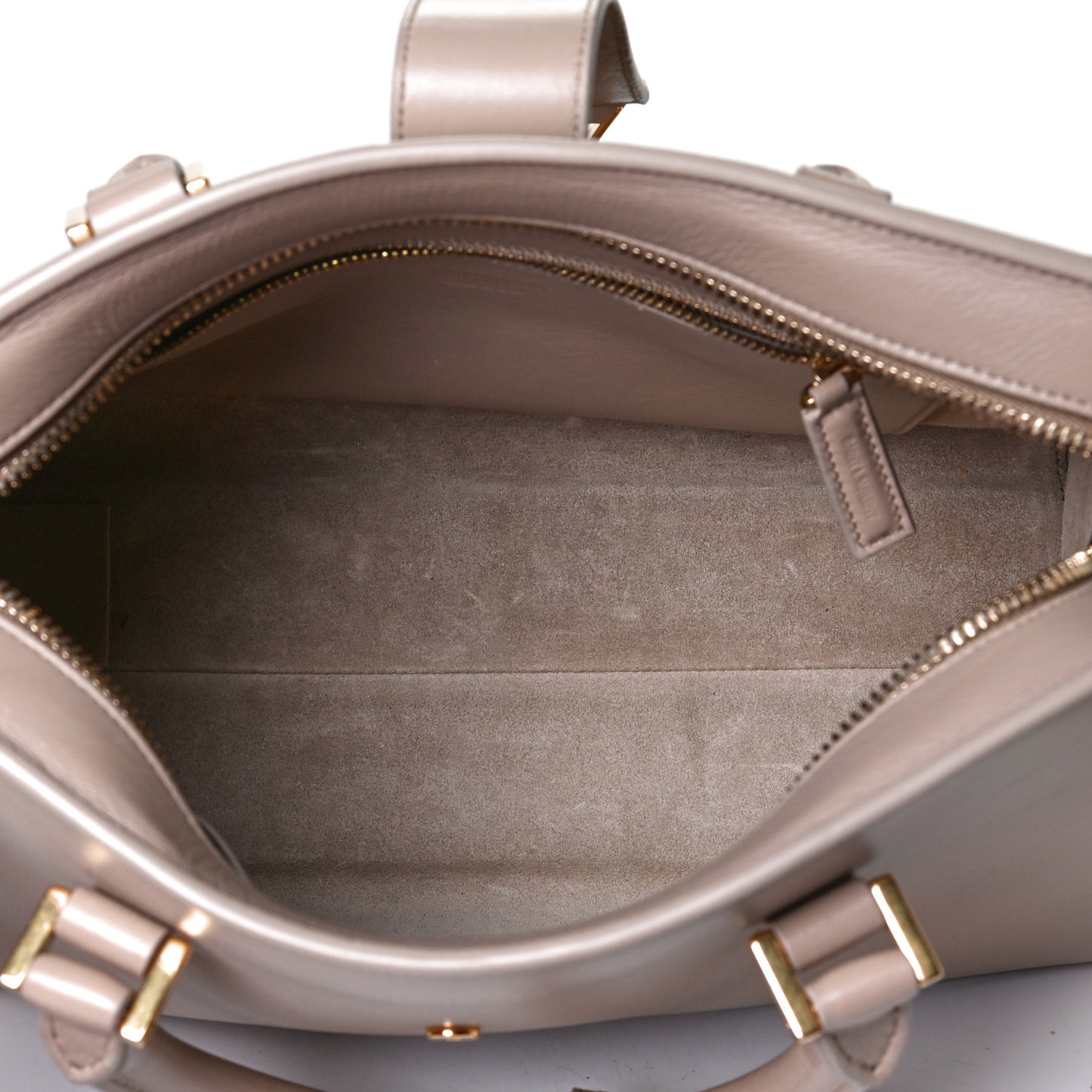 Calfskin Small Monogram Cabas Dark Beige