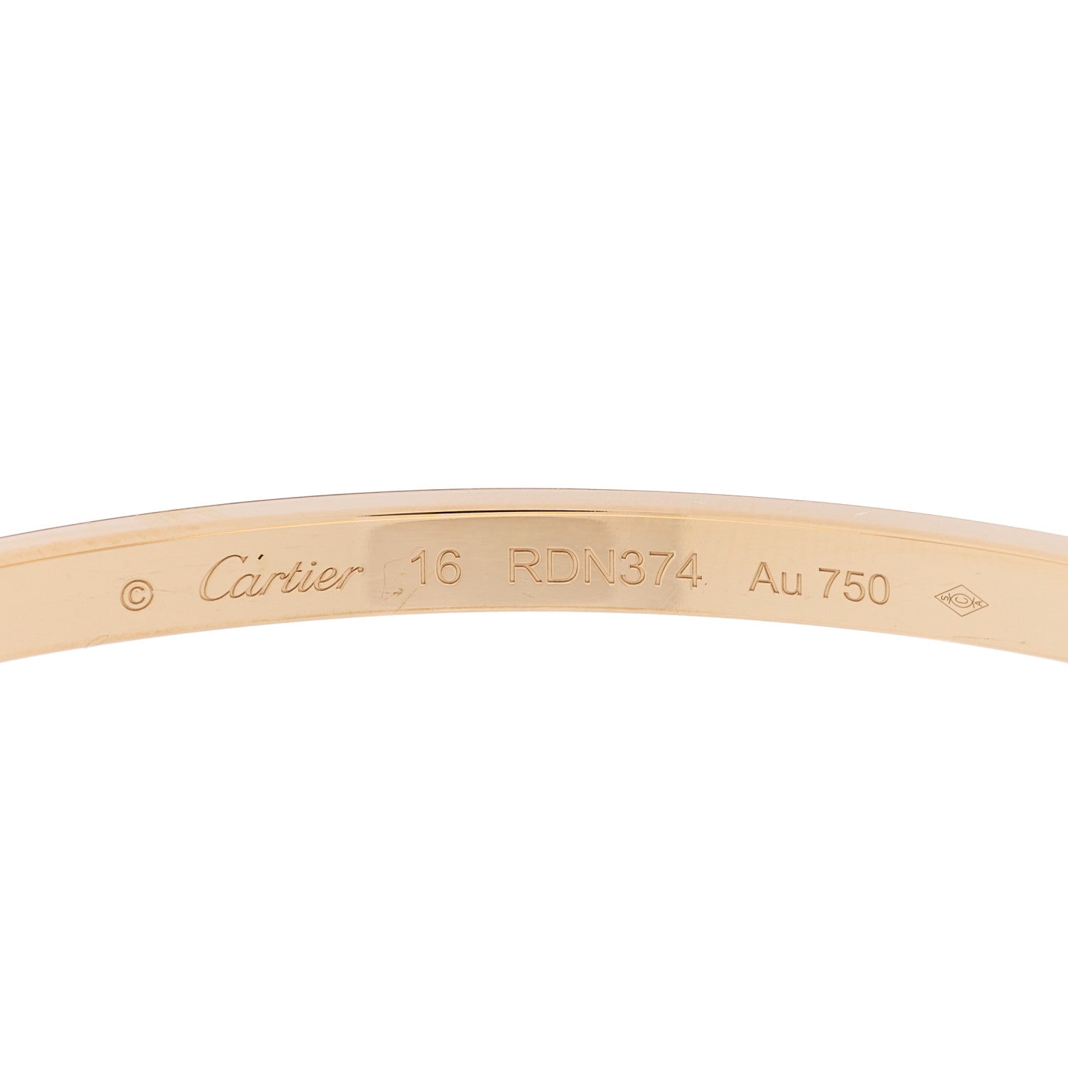 Cartier 18K Yellow Gold Small LOVE Bracelet 16 3 of 5