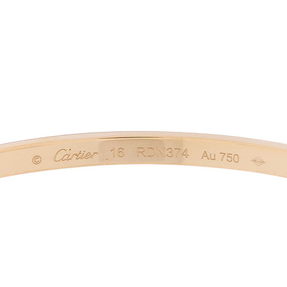 Cartier 18K Yellow Gold Small LOVE Bracelet 16 3 of 5