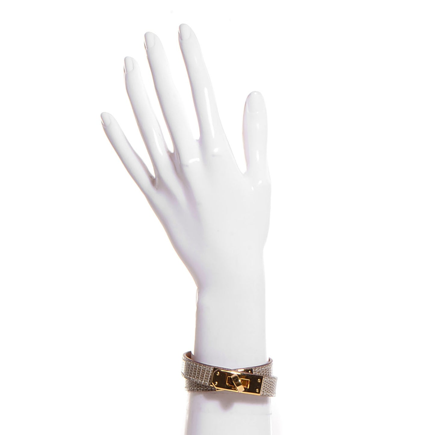 Niloticus Lizard Kelly Double Tour Bracelet S Ficelle
