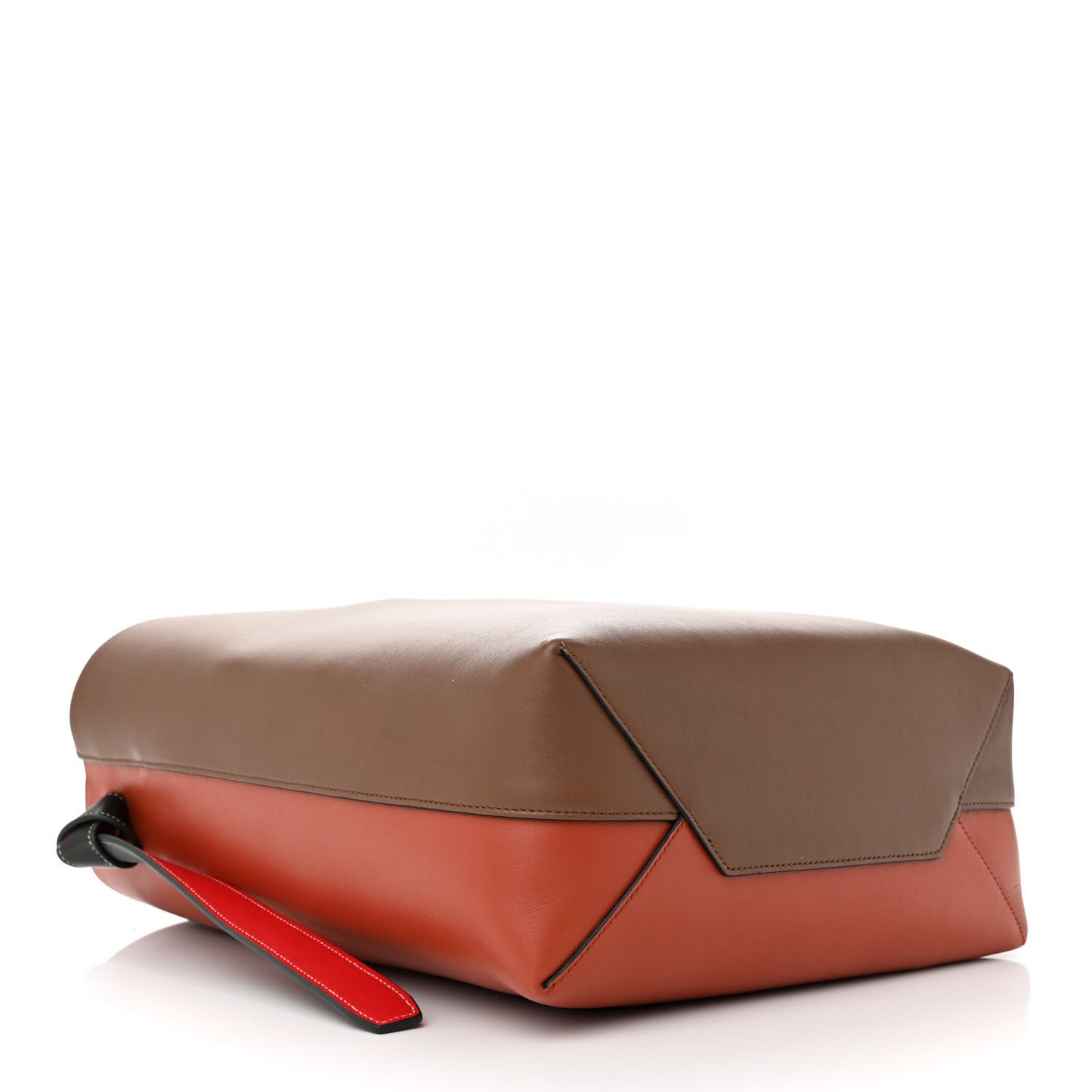 Shiny Smooth Calfskin Small Twisted Cabas Camel Tan