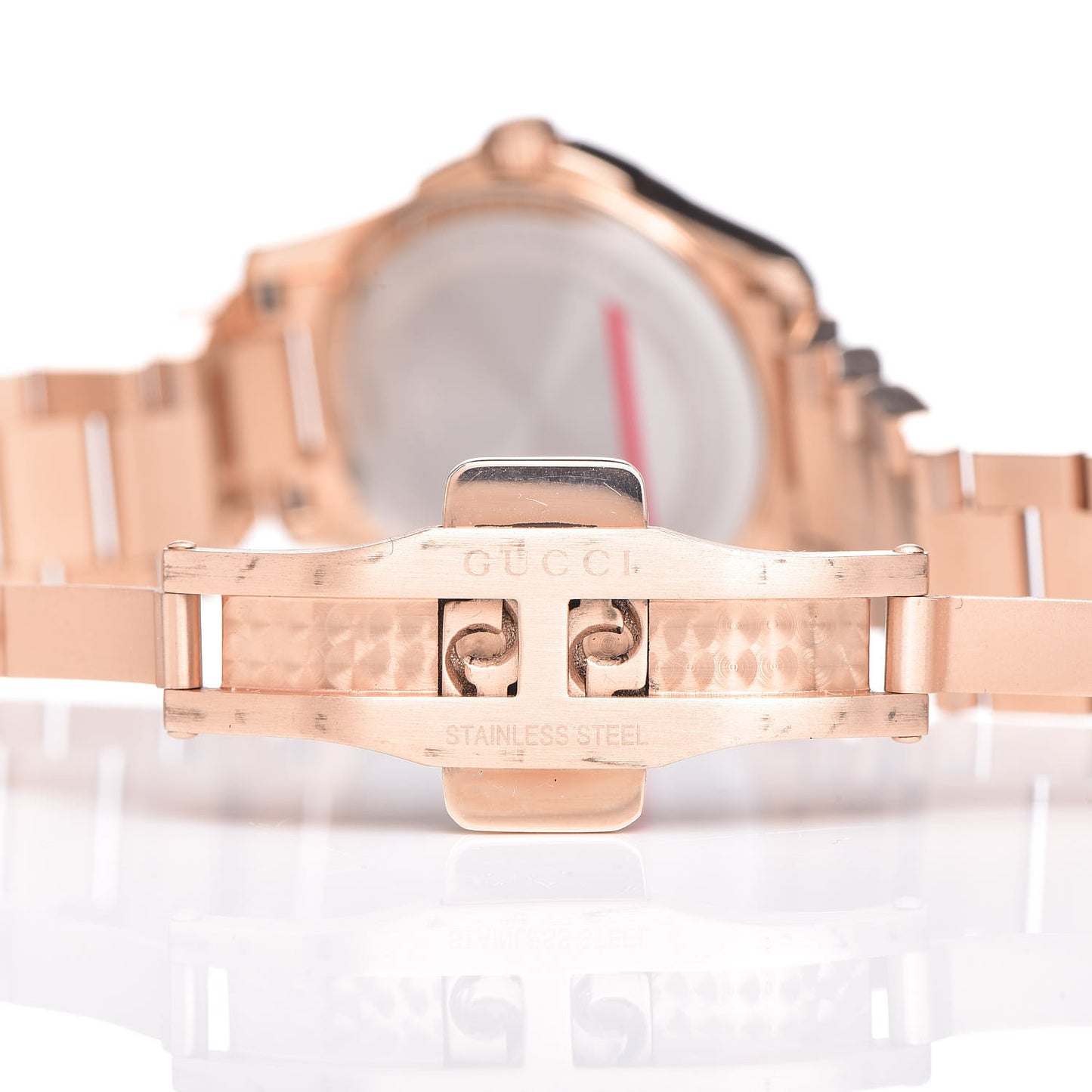 Stainless Steel 27mm G-Timeless Diamante Quartz Watch Rose