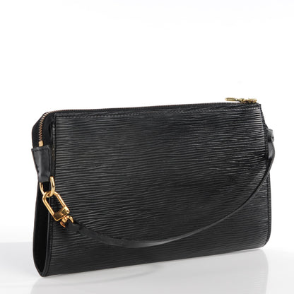 Louis Vuitton Epi Pochette Accessories 24 Black 3 of 7