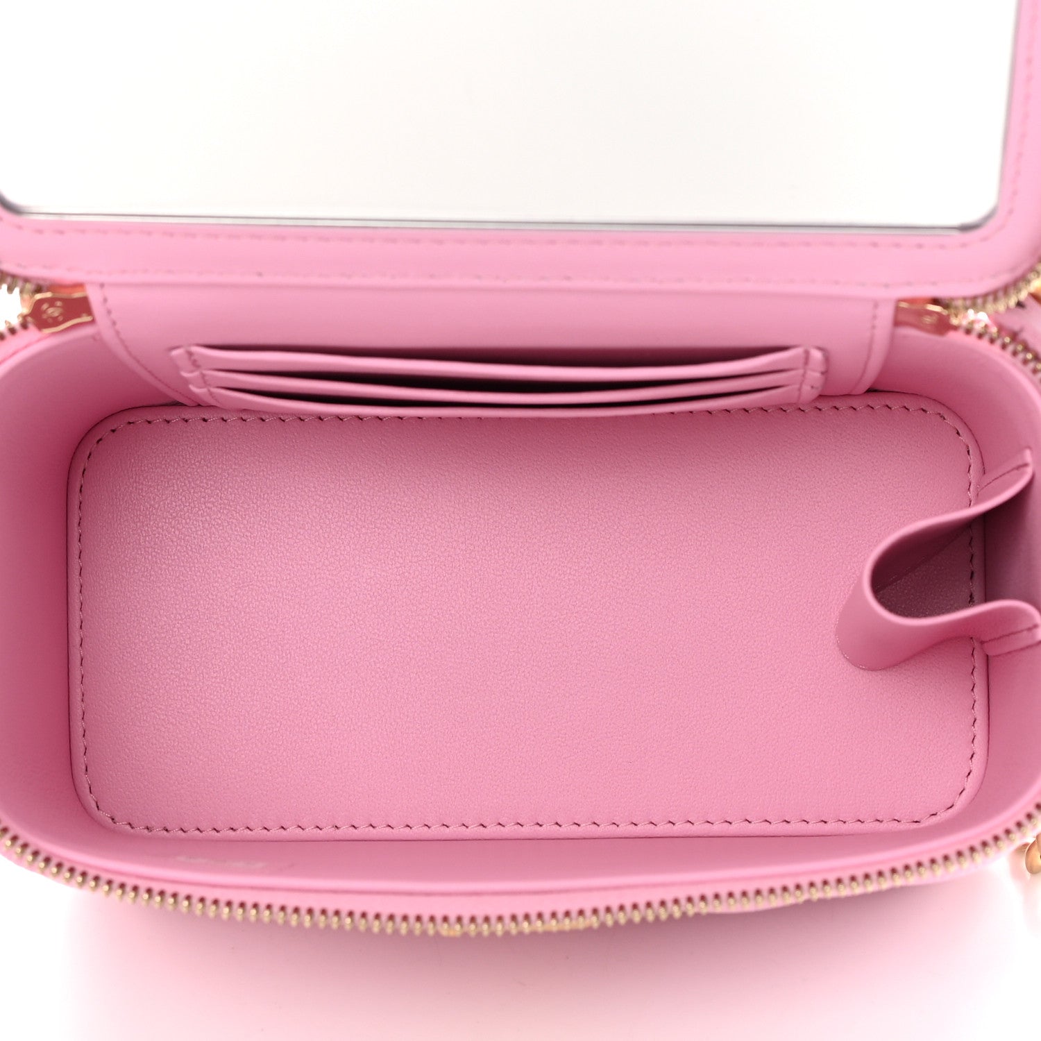 Chanel Caviar Quilted Sweetheart Vanity Case Pink 5 of 11