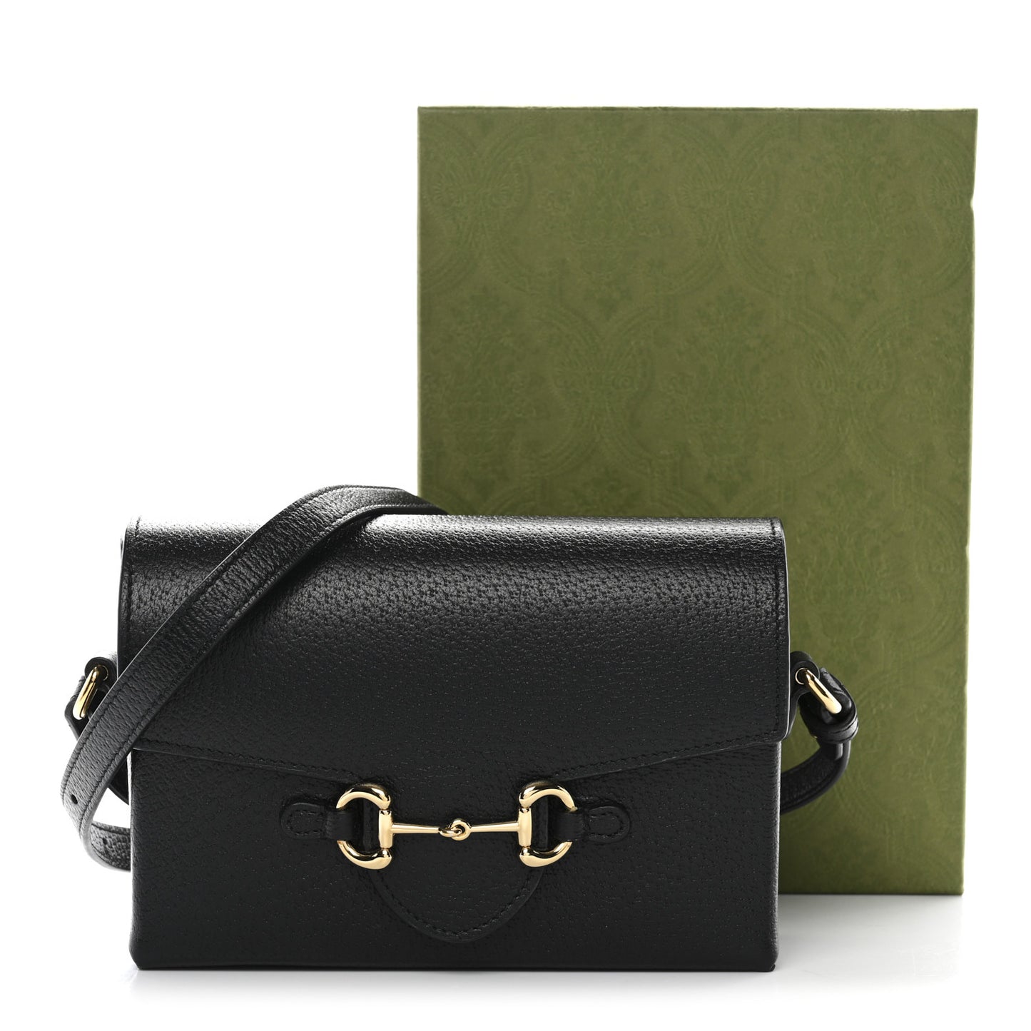 Calfskin Horsebit 1955 Shoulder Bag Black