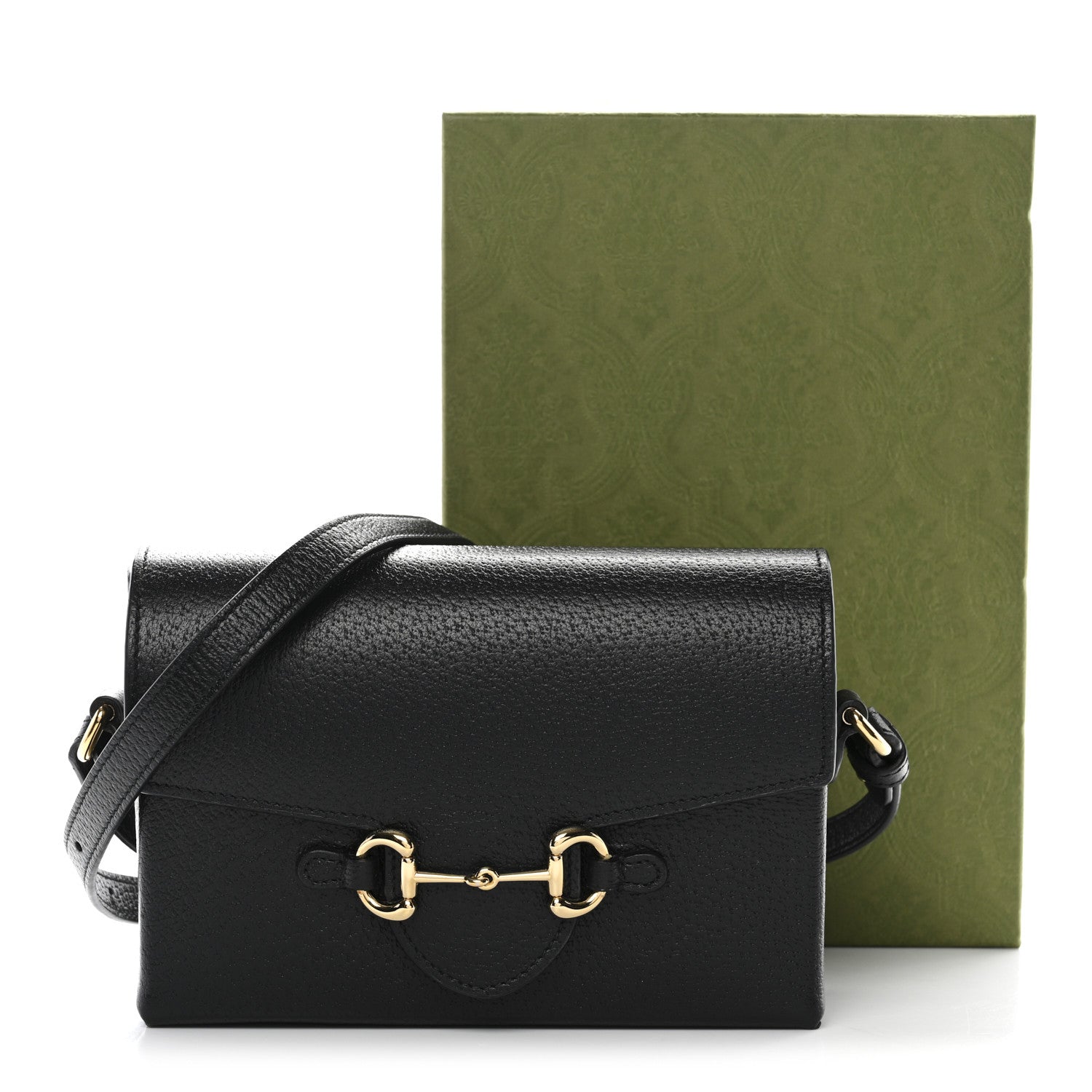 Gucci Calfskin Horsebit 1955 Shoulder Bag Black 11 of 11
