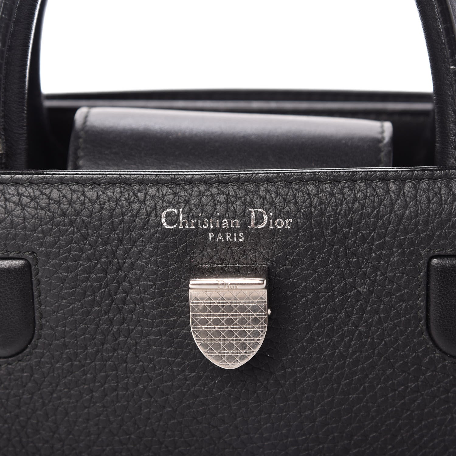 Christian Dior Grained Calfskin Mini Diorever Flap Black 8 of 13