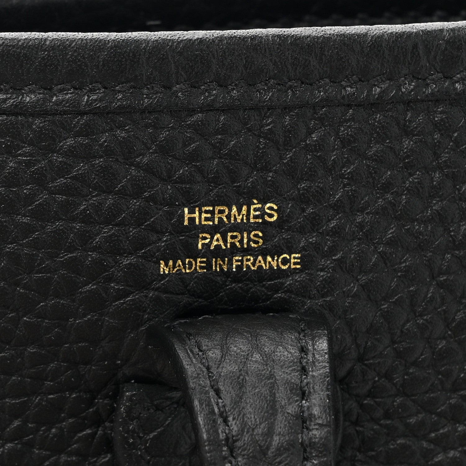 Hermes Taurillon Clemence Evelyne TPM Black 6 of 11