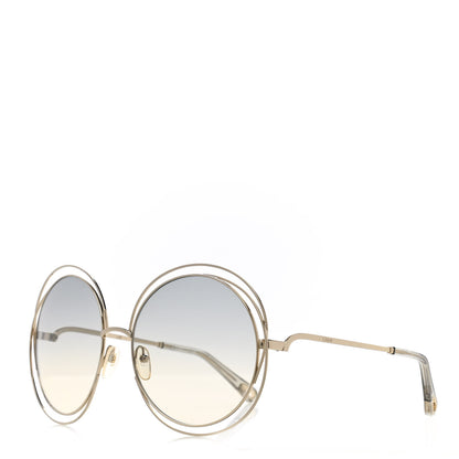 Chloe Oversize Round Carlina Oversized Round Sunglasses CE114S Gold Grey Metallic 1 of 7
