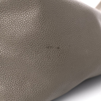 Celine Soft Grained Calfskin Small Belt Cabas Phantom Taupe 20 of 27