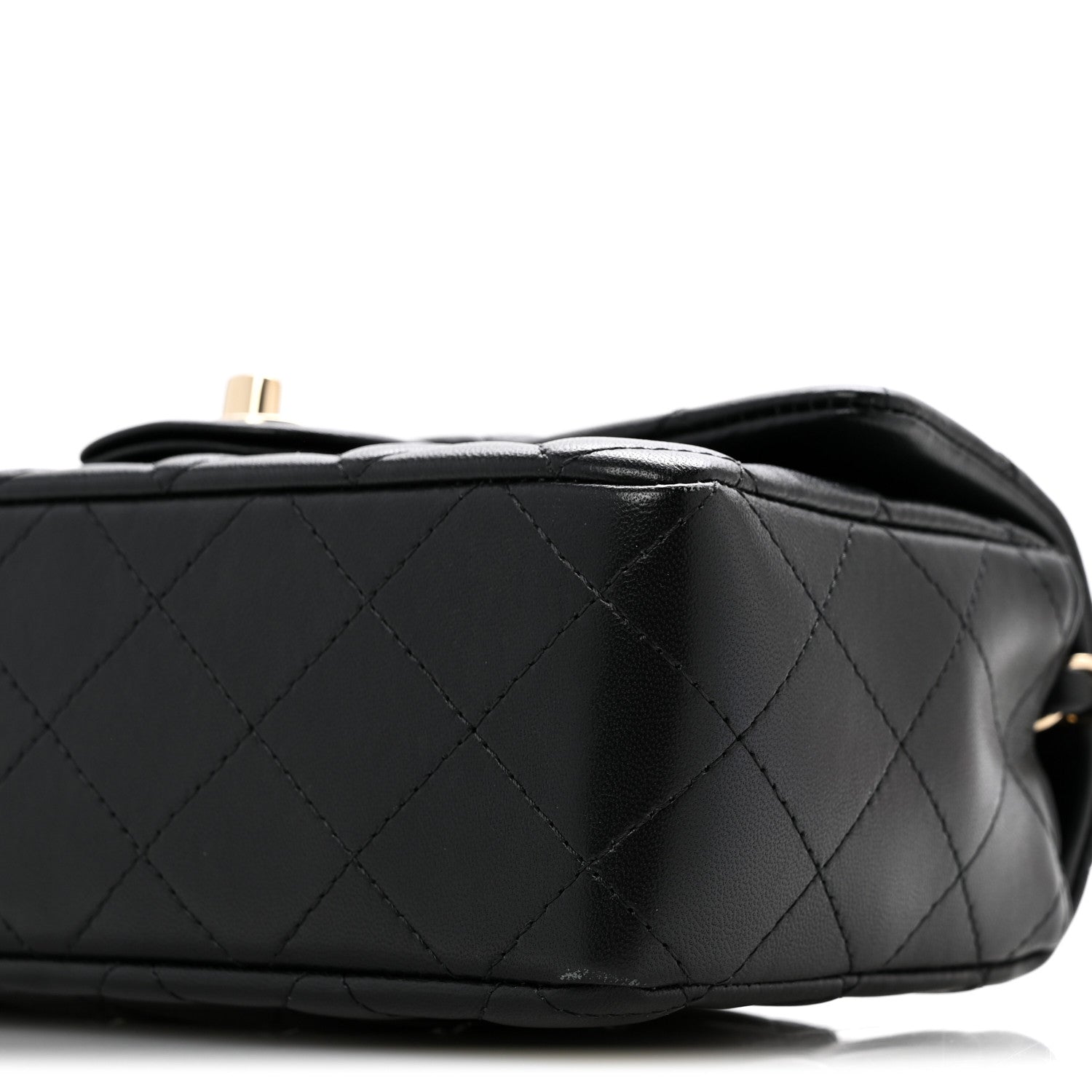 Chanel Lambskin Quilted Mini Rectangular Flap Black 10 of 13