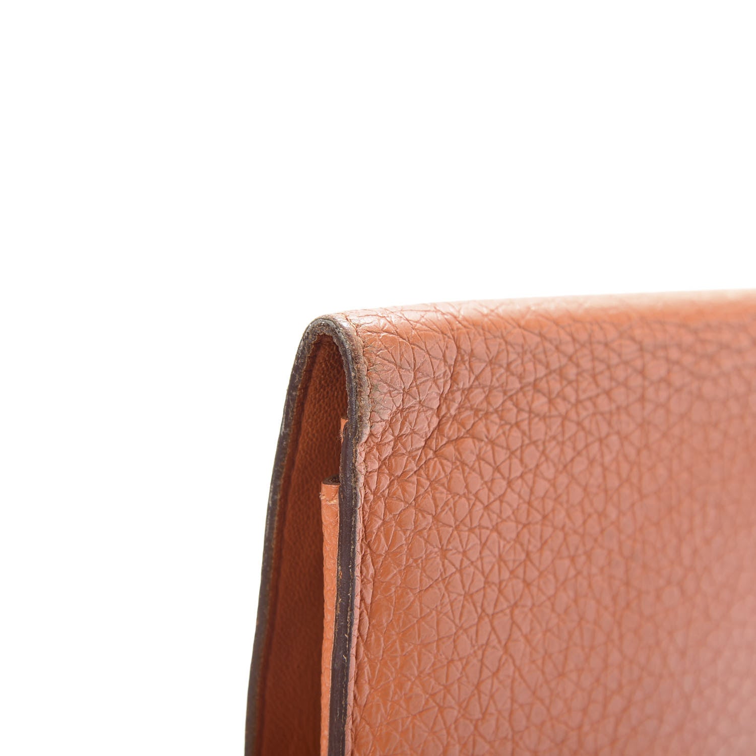 Hermes Togo Dogon Duo Wallet Orange 13 of 15