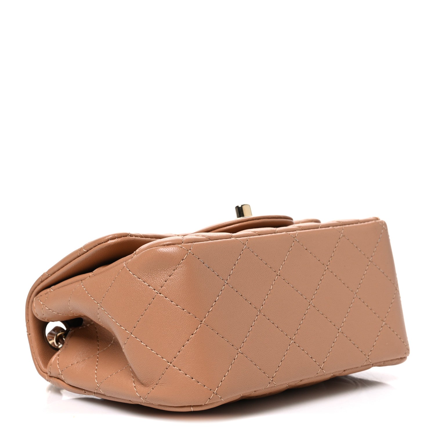 Chanel Lambskin Quilted Mini Square Flap Brown 4 of 10