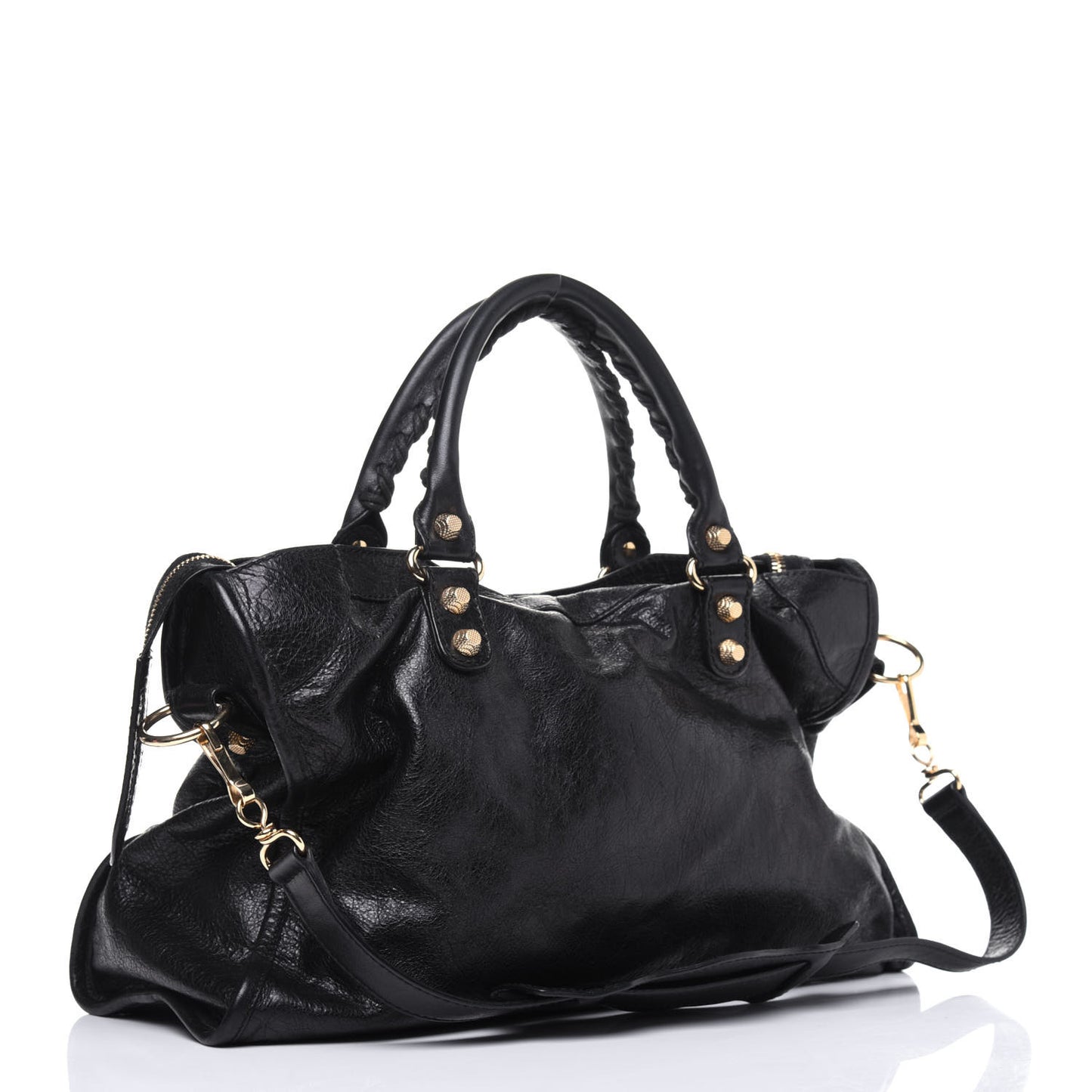 Agneau Giant 12 Gold Hardware City Black