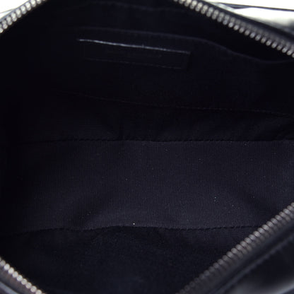 Saint Laurent Calfskin Matelasse Monogram Lou Camera Bag Black 5 of 9