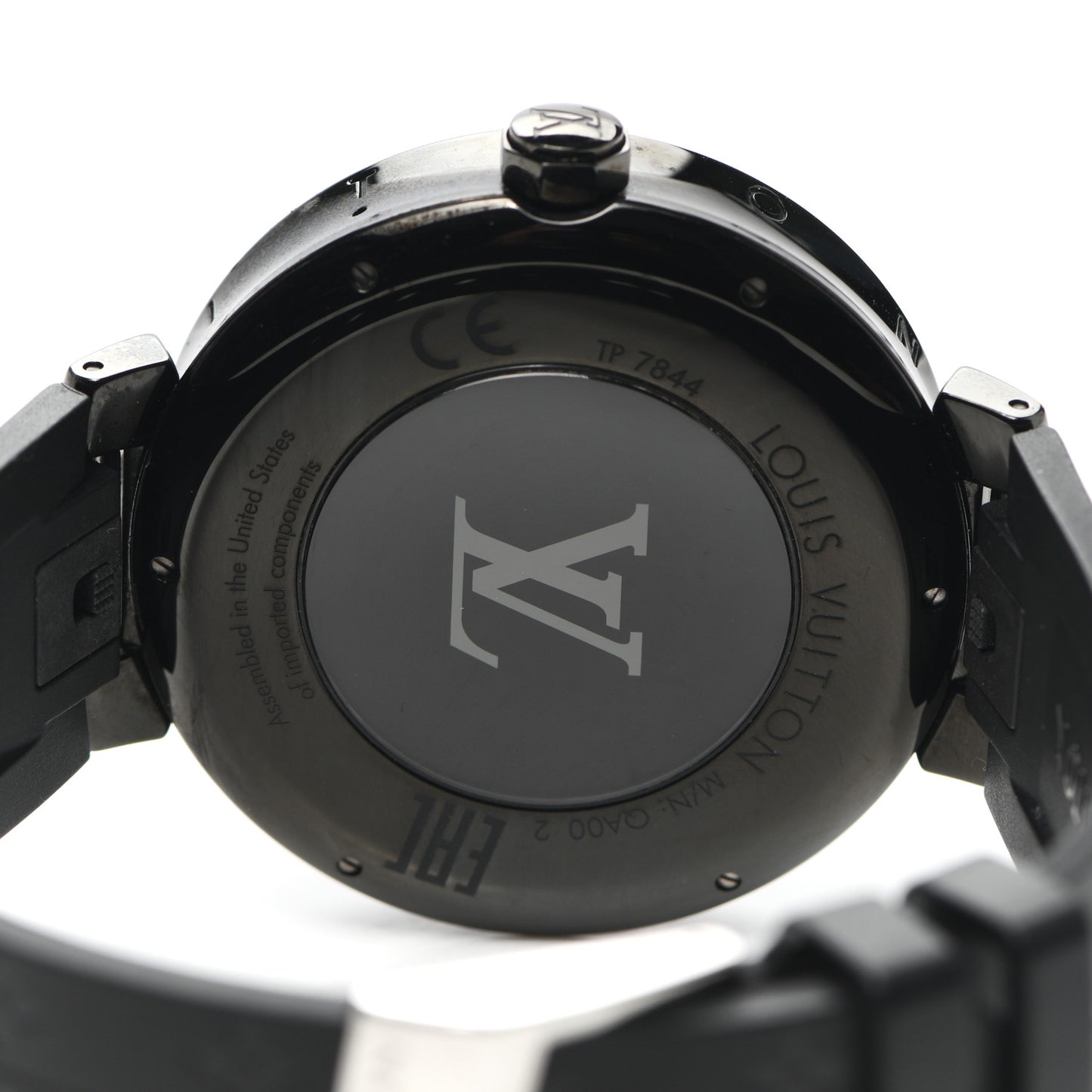 Stainless Steel Rubber 42mm Connected Tambour Horizon SmartWatch Black