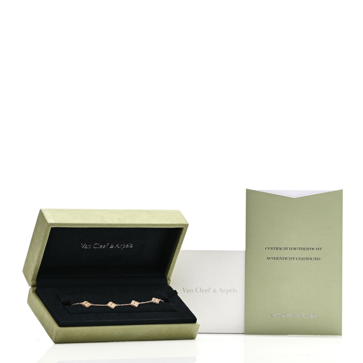 Van Cleef & Arpels 18K Rose Gold 6 Motifs Sweet Alhambra Bracelet 5 of 5